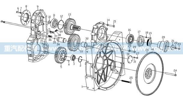 原廠濰柴左，中，右后取力飛輪殼/