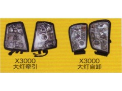 德龍X3000系列車駕駛室飾件，牽引車大燈，自卸車大燈