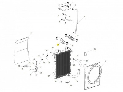 712W96301-0039 中冷器出氣膠管,Intercooler air outlet rubber hose,濟(jì)南向前汽車配件有限公司