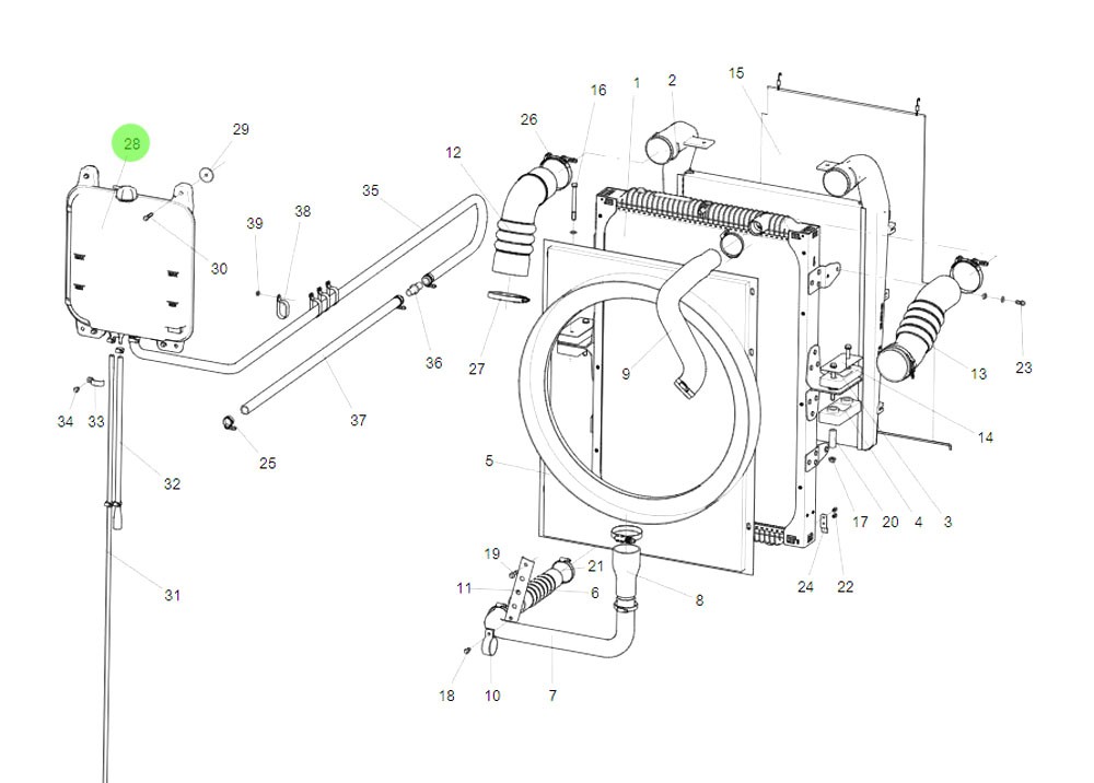 SINOTRUK 10款HOWO 動(dòng)力冷卻系統(tǒng) WG9112530333  膨脹水箱總成/WG9112530333  膨脹水箱總成