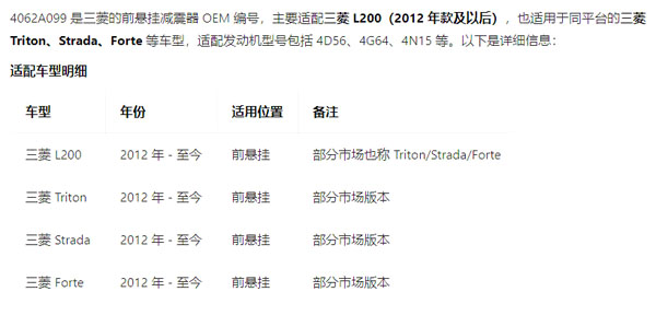 4062A099 前減震器-4