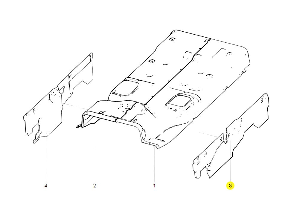 SINOTRUK T7H 車身駕駛室內(nèi)飾系統(tǒng) AZ166269000025 右側(cè)面隔熱吸音墊（阻燃面料）/AZ166269000025 右側(cè)面隔熱吸音墊（阻燃面料）