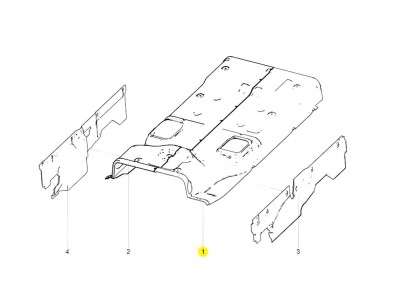 AZ166269000006 左隔熱吸音墊,Left heat insulation and sound absorption pad,濟(jì)南向前汽車(chē)配件有限公司