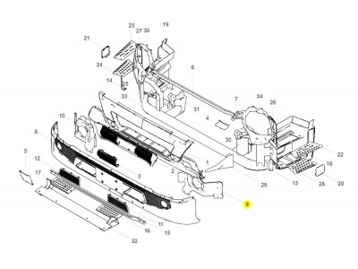 WG1664245123 左連接板總成,Left connection plate assembly,濟(jì)南向前汽車配件有限公司