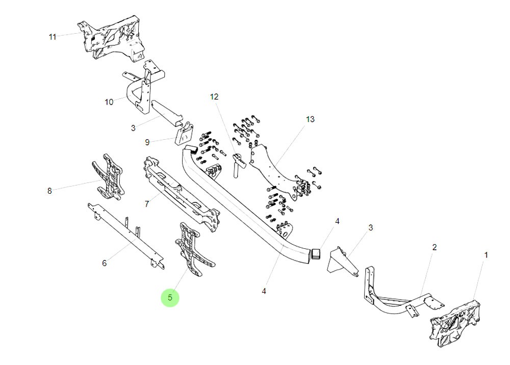 WG9925931130 保險(xiǎn)杠左支架,Left support of the bumper,濟(jì)南向前汽車(chē)配件有限公司