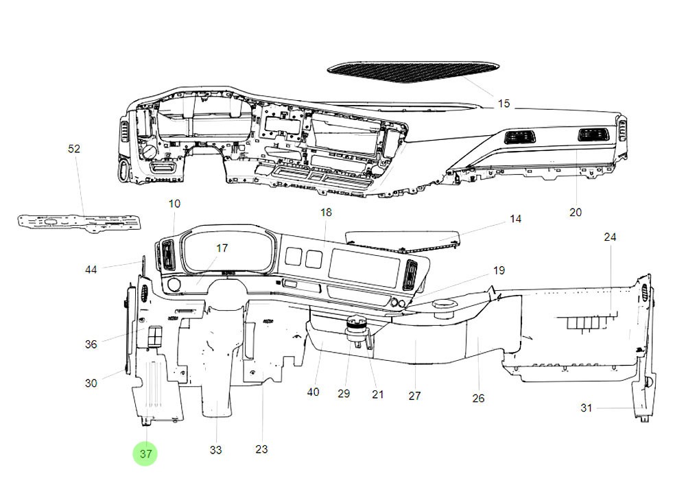 SINOTRUK HOWO T7H TH7 車身駕駛室內(nèi)飾系統(tǒng) WG1664169059  司機左側(cè)下踏板/WG1664169059  司機左側(cè)下踏板